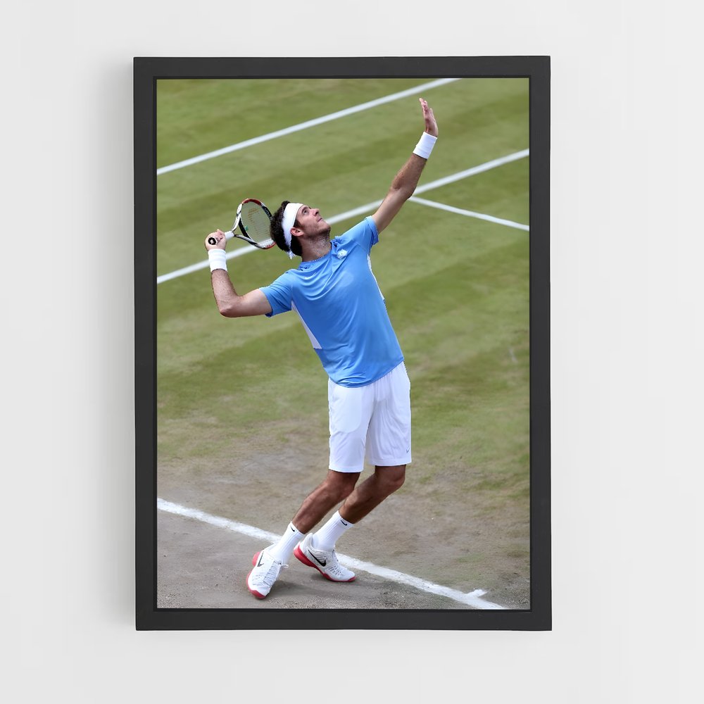Poster Juan de martin potro – affiche Tennis (vue 2)